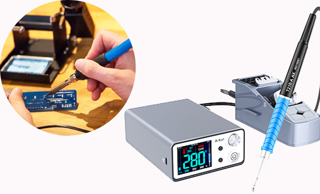 Soldering Station with Temperature Control - Aixun t3a