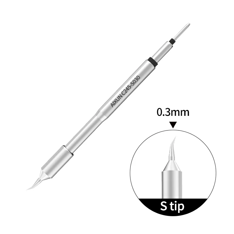 3PCS C245 Soldering Iron Tips Set - C245-KU I C2 Compatible With JBC Stations | Constant Temp For Electronics Repair