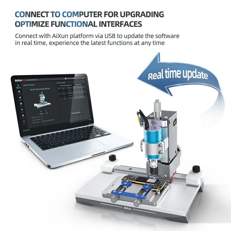 2nd Gen Chip Grinding Machine For Touch Ic Chip Nand Cpu Polish-aixun Aixun