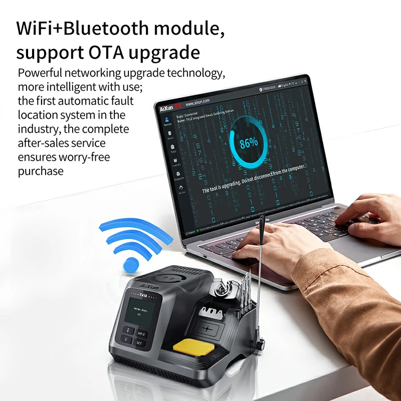 T413 200W Integrated Smart Soldering Station Compatible with T245/T225 Handle 5